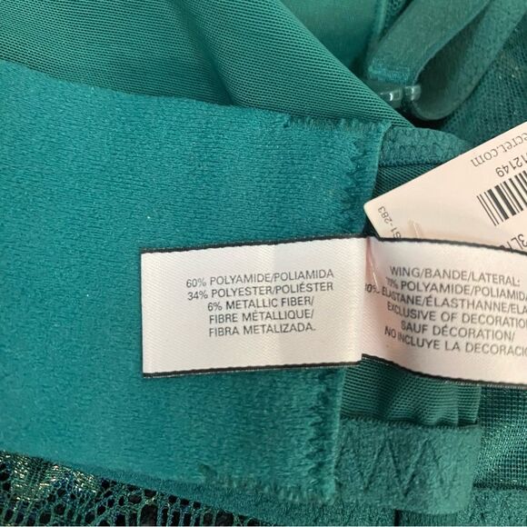 Victoria’s Secret 34D Bra NWT Dream Angels VS Push up w/out padding Emerald Gold - Picture 8 of 9